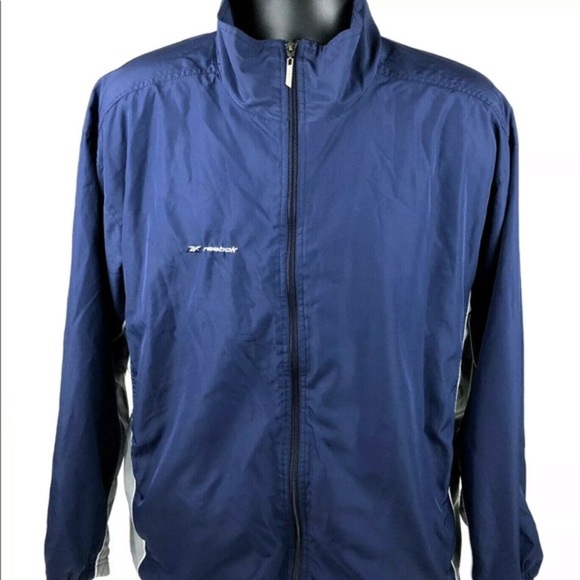 Reebok Nylon lined Windbreaker Track Jacket L - Picture 3 of 7